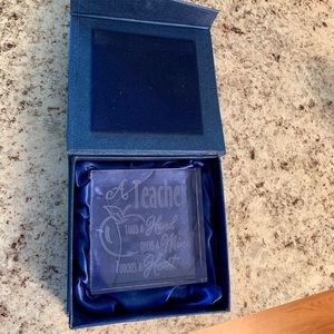 Glass Teacher Gift